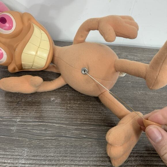 Vintage 1992 Talking Ren Hoek Plush Doll by Mattel Working Condition Nickelodeon - Picture 4 of 7